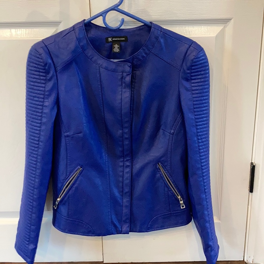INC Vegan Leather / Faux Leather Moto Jacket